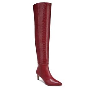 🔥Sam Eldeman  Elegant Red Over-the-Knee Boots #NWOT